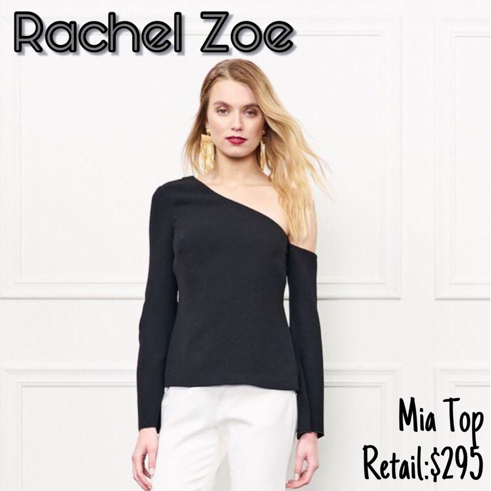 🖤 Rachel Zoe Black Mia One-Shoulder Top NWT! 🖤